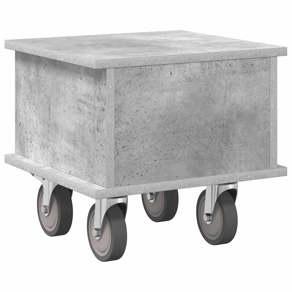 vidaXL TV Stand Concrete Grey 37 x 35 x 35 cm Engineered Wood