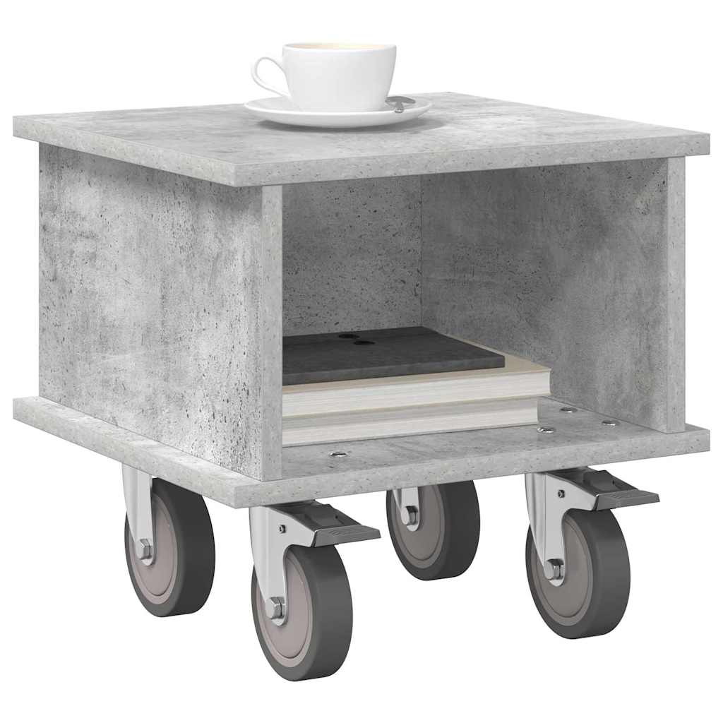 vidaXL TV Stand Concrete Grey 37 x 35 x 35 cm Engineered Wood