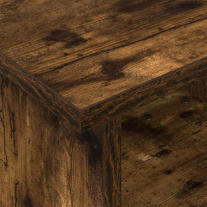 vidaXL TV Stand Smoked Oak 37 x 35 x 35 cm Engineered Wood