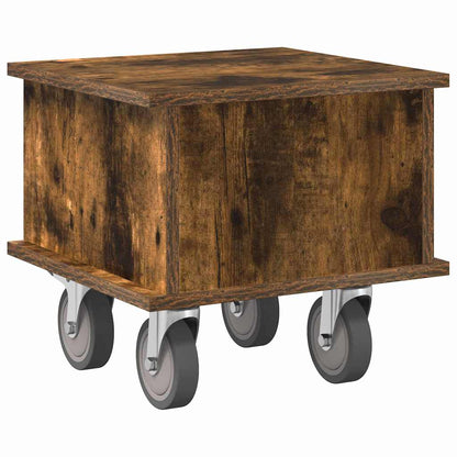 vidaXL TV Stand Smoked Oak 37 x 35 x 35 cm Engineered Wood
