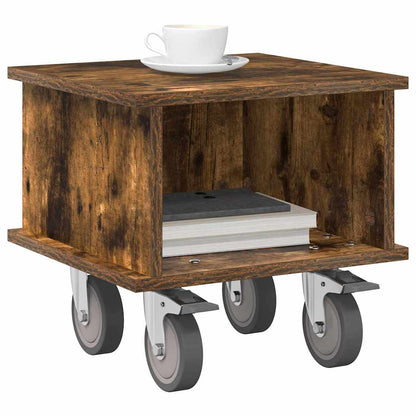 vidaXL TV Stand Smoked Oak 37 x 35 x 35 cm Engineered Wood