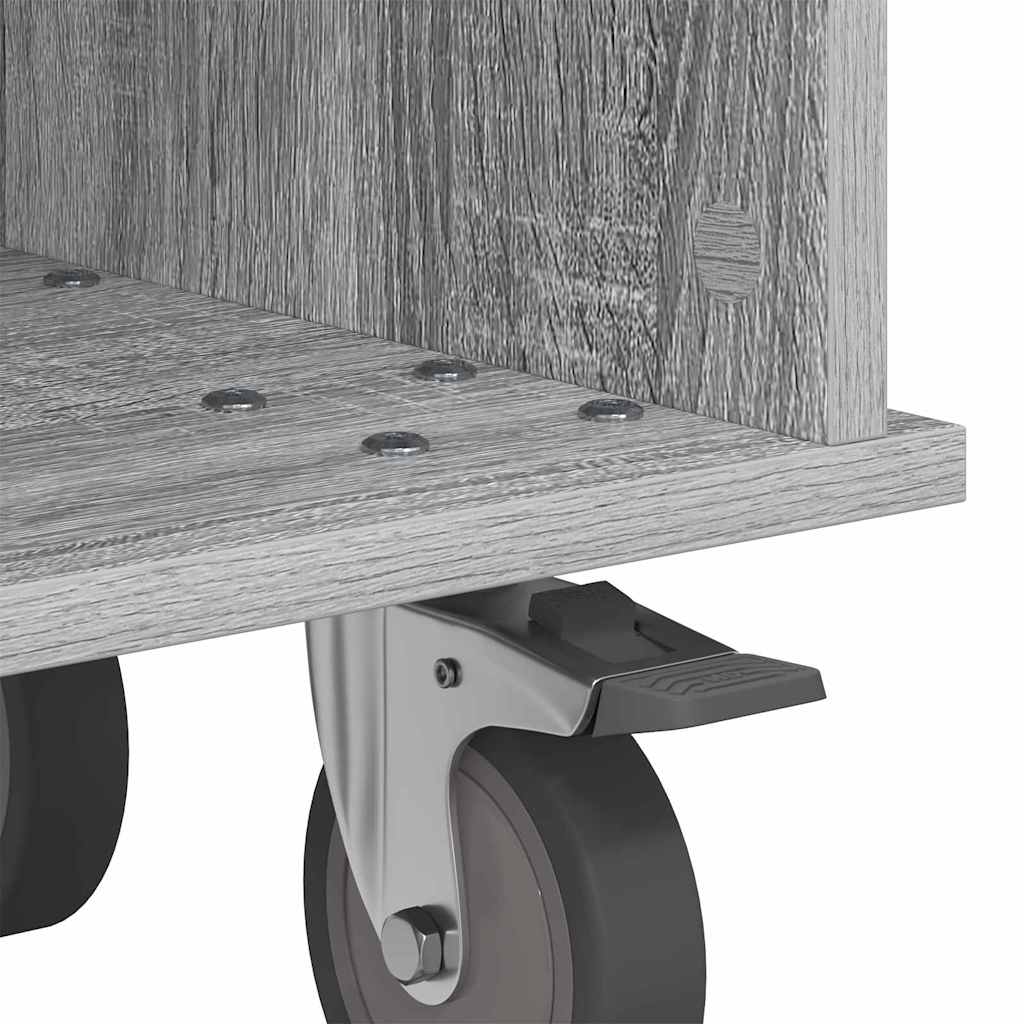 vidaXL TV Stand Grey Sonoma 37 x 35 x 35 cm Engineered Wood