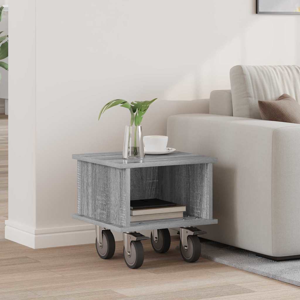 vidaXL TV Stand Grey Sonoma 37 x 35 x 35 cm Engineered Wood