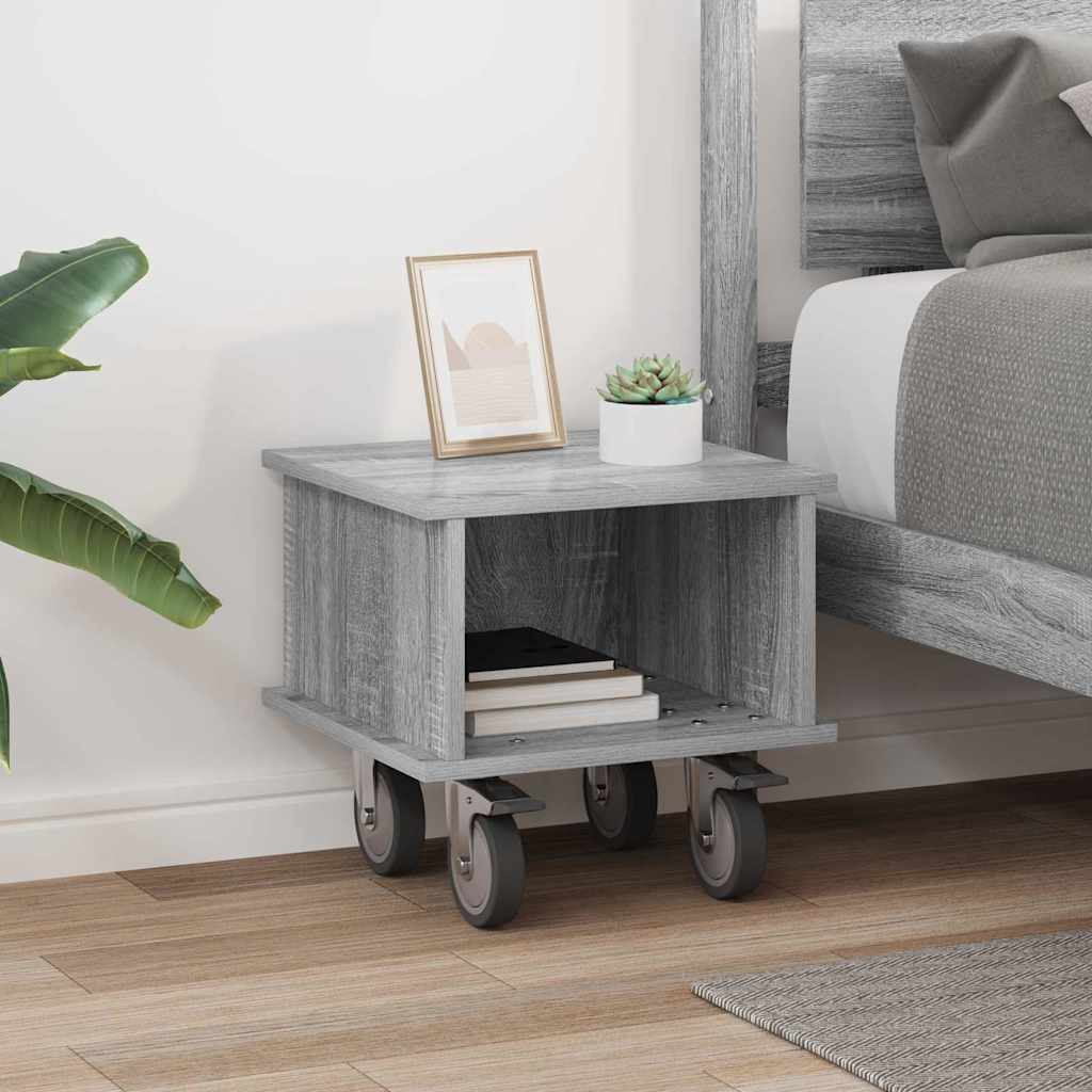 vidaXL TV Stand Grey Sonoma 37 x 35 x 35 cm Engineered Wood