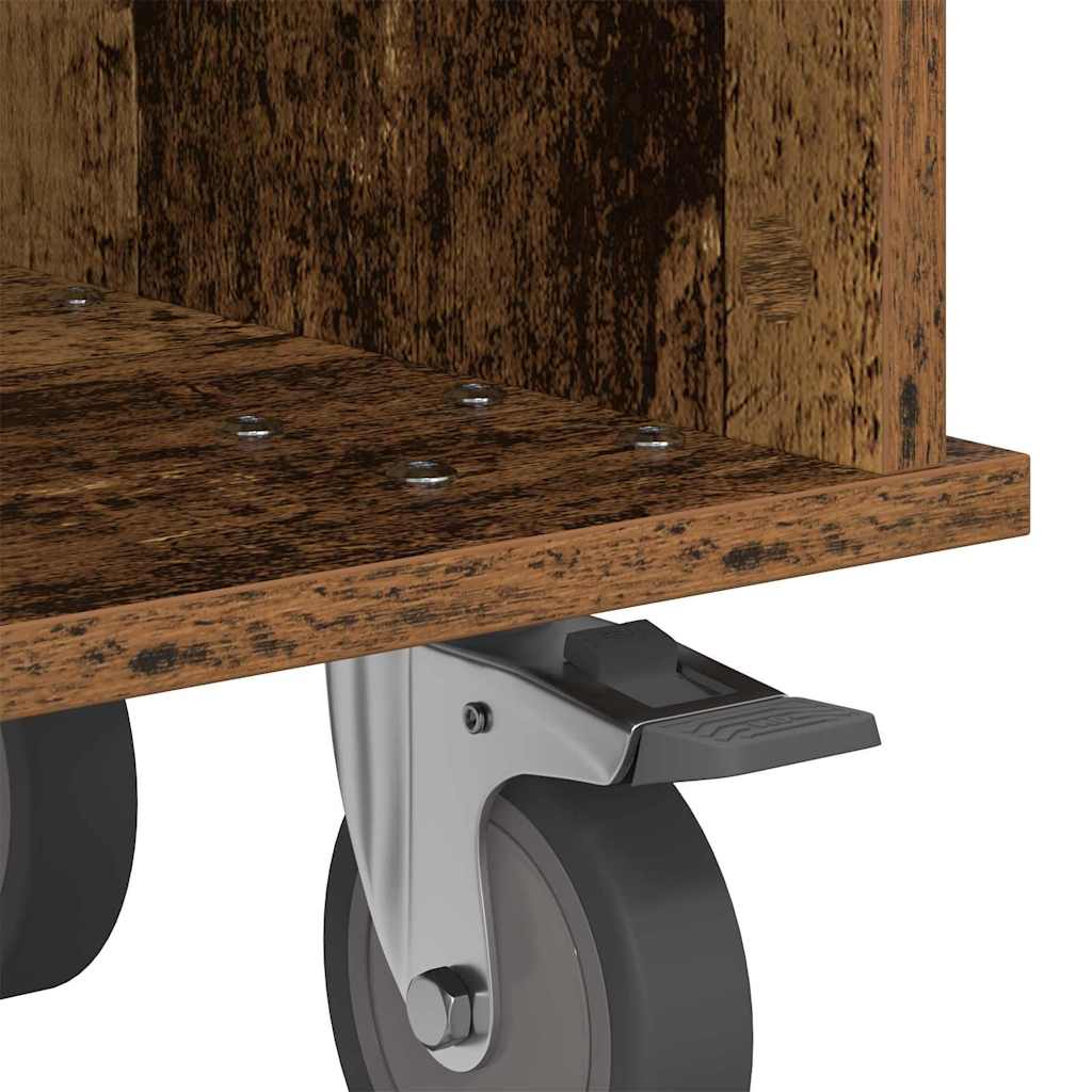 vidaXL TV Stand Old Wood 37 x 35 x 35 cm Engineered Wood