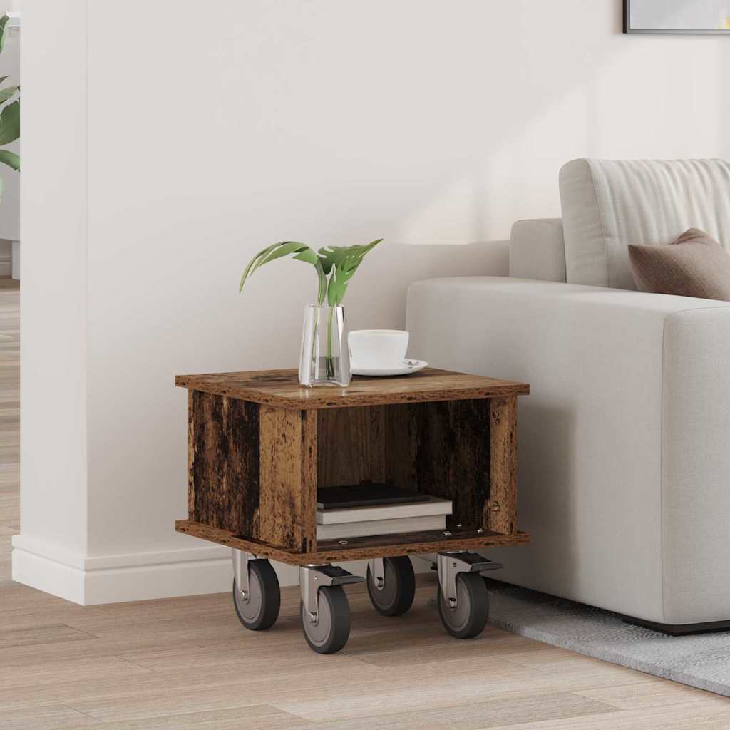 vidaXL TV Stand Old Wood 37 x 35 x 35 cm Engineered Wood