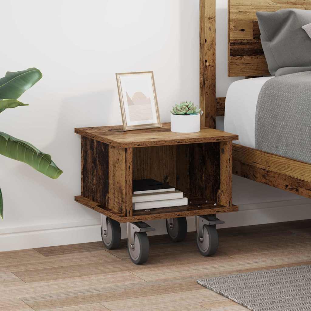 vidaXL TV Stand Old Wood 37 x 35 x 35 cm Engineered Wood