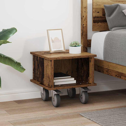 vidaXL TV Stand Old Wood 37 x 35 x 35 cm Engineered Wood