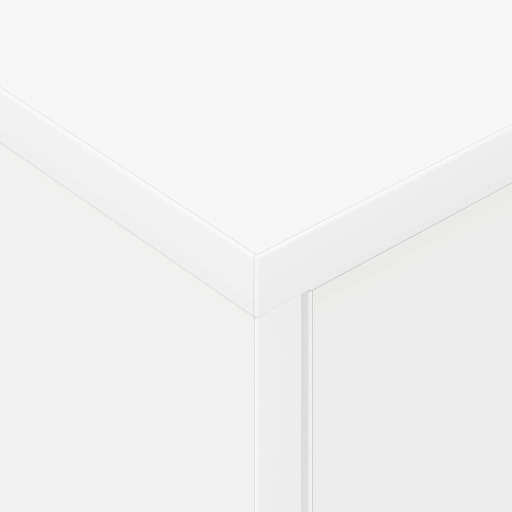 vidaXL Bedside Table White 40.5 x 40 x 48 cm Engineered Wood
