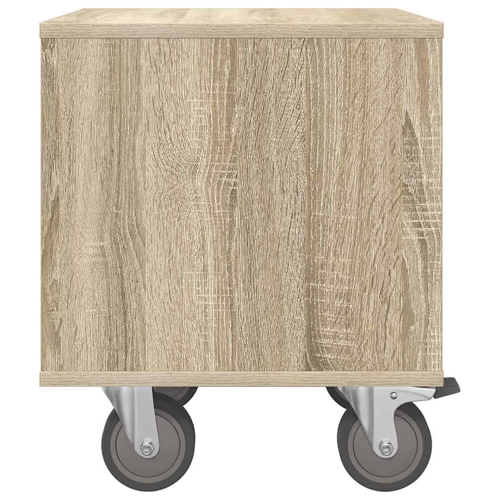 vidaXL Bedside Table 2 pcs Sonoma Oak 40.5 x 40 x 48 cm
