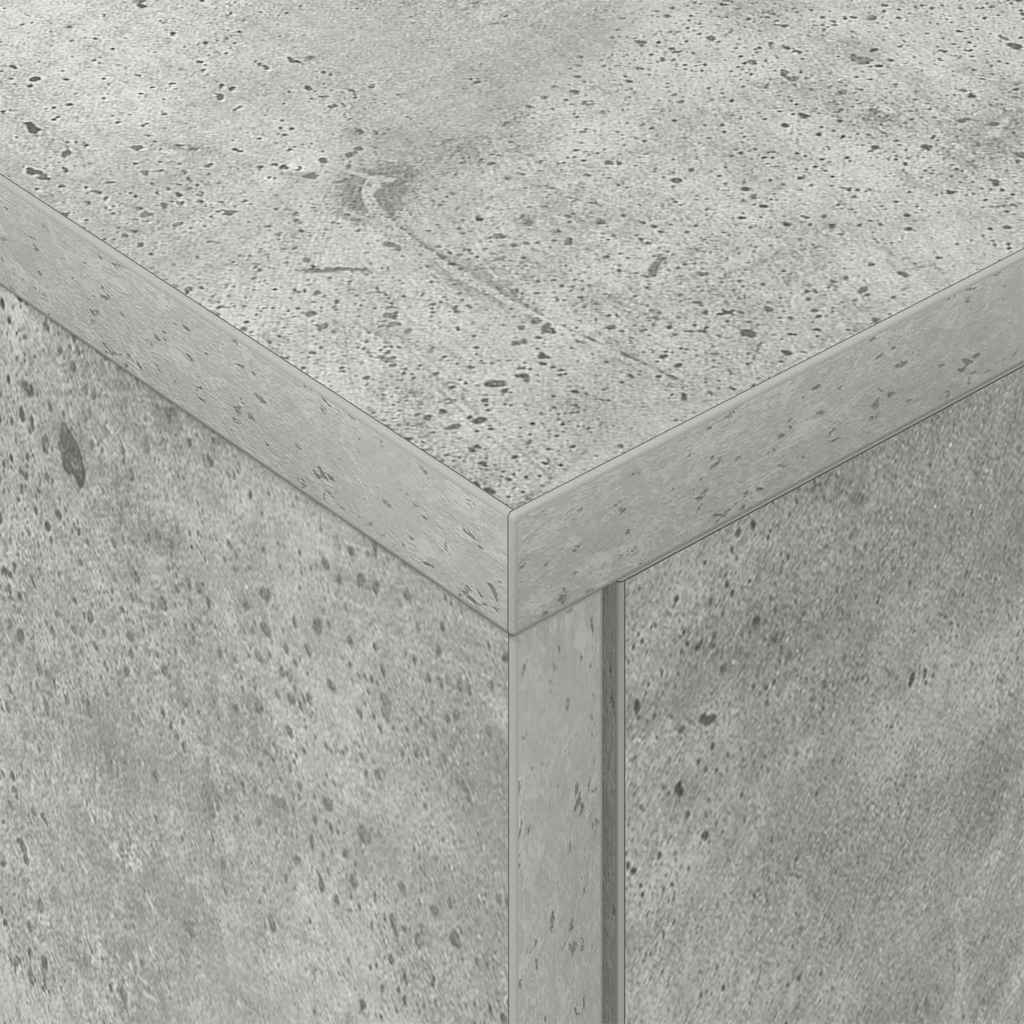 vidaXL Bedside Table Concrete Grey 40.5 x 40 x 48 cm Engineered Wood