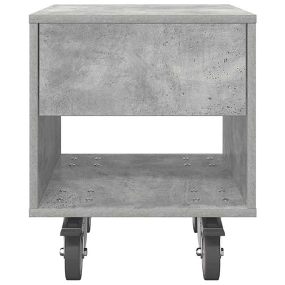 vidaXL Bedside Table 2 pcs Concrete Grey 40.5 x 40 x 48 cm