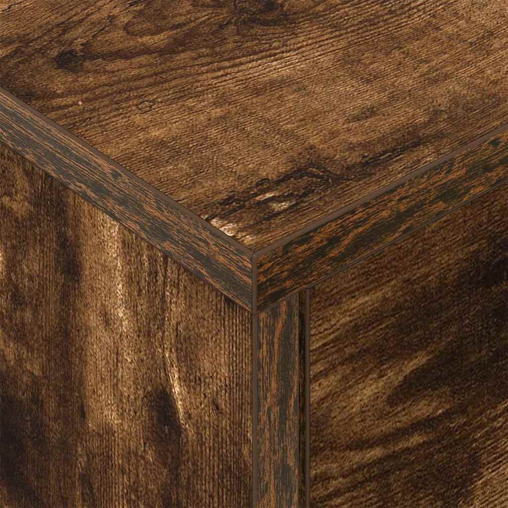 vidaXL Bedside Table 2 pcs Smoked Oak 40.5 x 40 x 48 cm