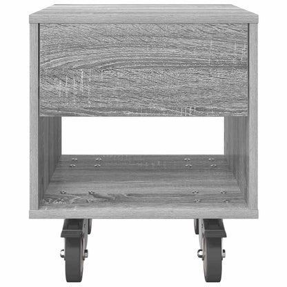 vidaXL Bedside Table Grey Sonoma 40.5 x 40 x 48 cm Engineered Wood
