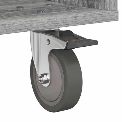 vidaXL Bedside Table 2 pcs Grey Sonoma 40.5 x 40 x 48 cm