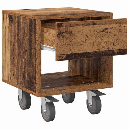 vidaXL Bedside Table 2 pcs Old Wood 40.5 x 40 x 48 cm Engineered Wood