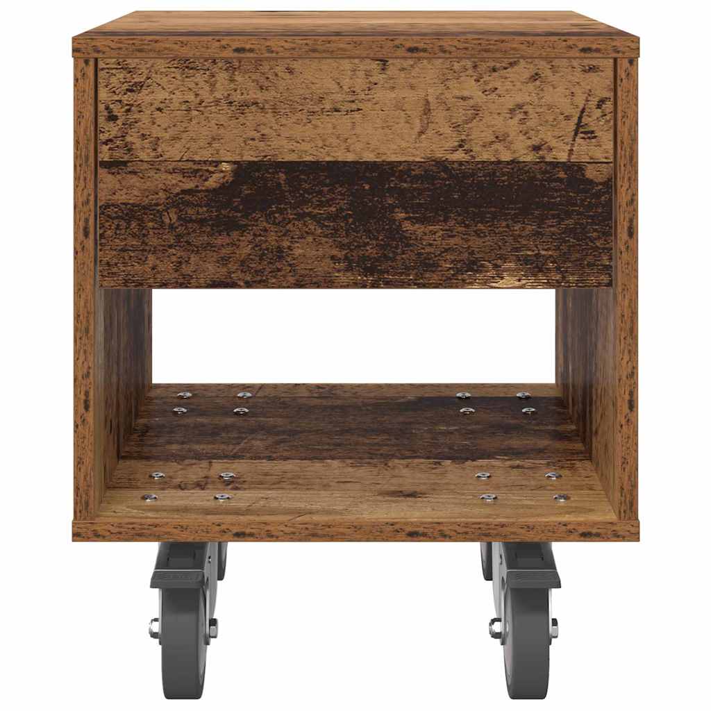 vidaXL Bedside Table 2 pcs Old Wood 40.5 x 40 x 48 cm Engineered Wood