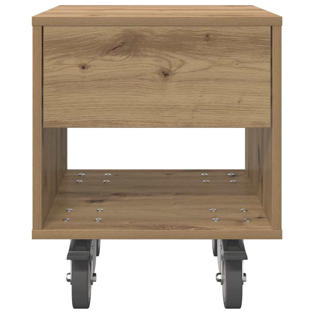vidaXL Bedside Table 2 pcs Artisan Oak 40.5 x 40 x 48 cm