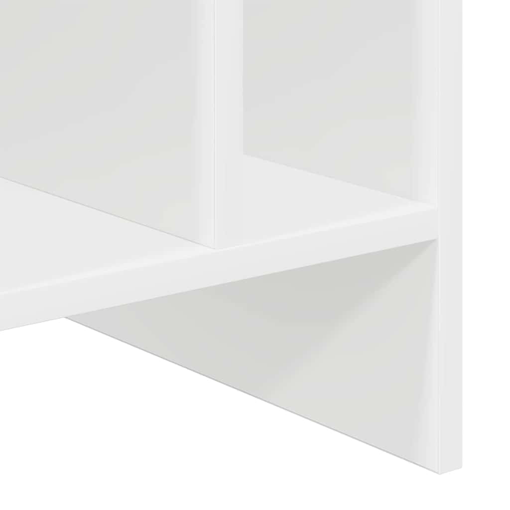 vidaXL Record Cabinet White 78.5 x 35 x 45 cm Engineered Wood