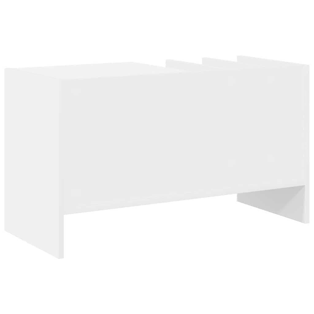 vidaXL Record Cabinet White 78.5 x 35 x 45 cm Engineered Wood
