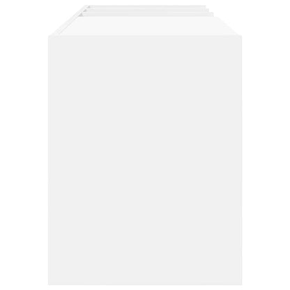 vidaXL Record Cabinet White 78.5 x 35 x 45 cm Engineered Wood