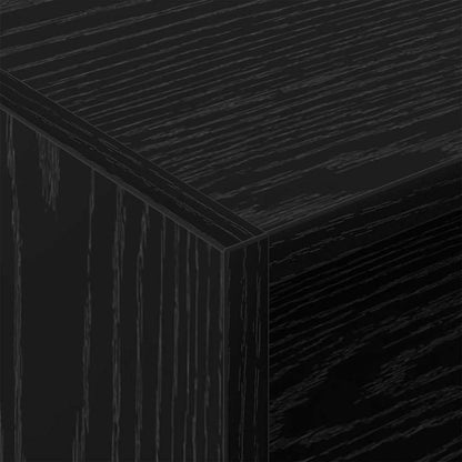 vidaXL Record Cabinet Black Oak 78.5 x 35 x 45 cm Engineered Wood