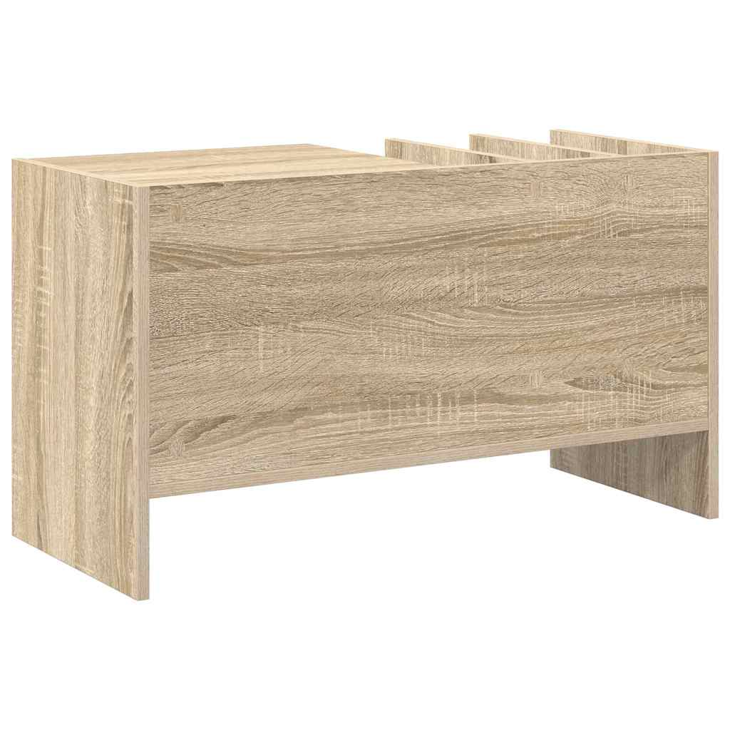 vidaXL Record Cabinet Sonoma Oak 78.5 x 35 x 45 cm Engineered Wood