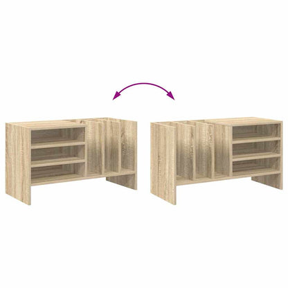 vidaXL Record Cabinet Sonoma Oak 78.5 x 35 x 45 cm Engineered Wood