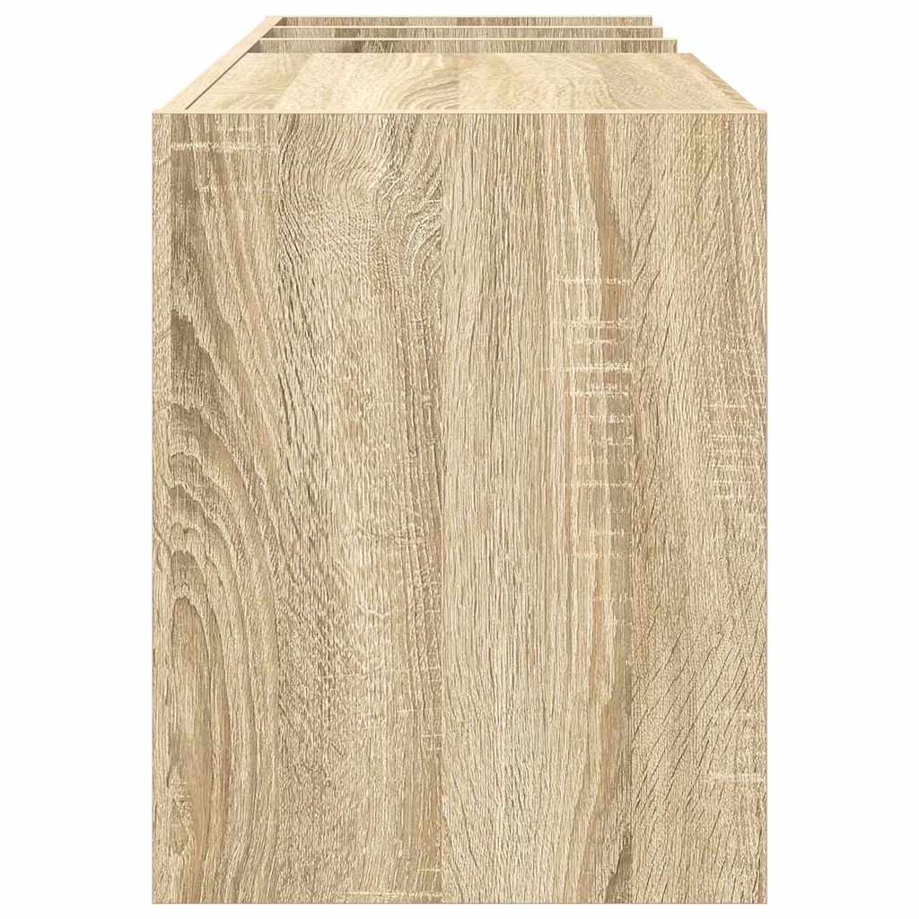 vidaXL Record Cabinet Sonoma Oak 78.5 x 35 x 45 cm Engineered Wood