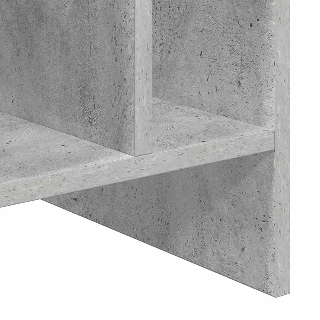 vidaXL Record Cabinet Concrete Grey 78.5 x 35 x 45 cm Engineered Wood