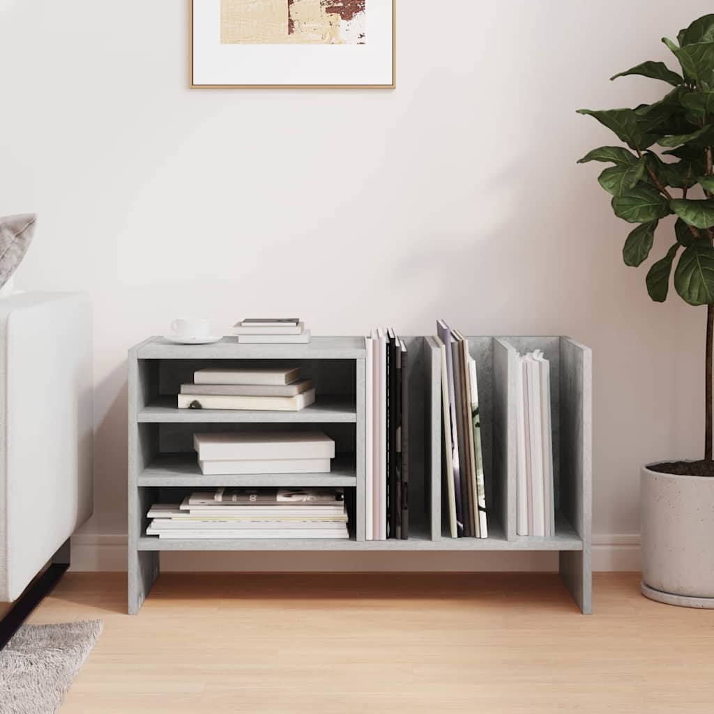 vidaXL Record Cabinet Concrete Grey 78.5 x 35 x 45 cm Engineered Wood