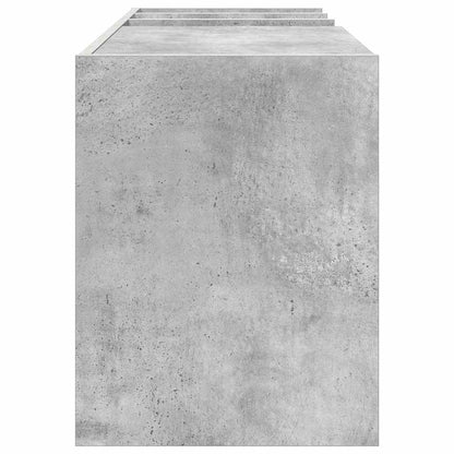vidaXL Record Cabinet Concrete Grey 78.5 x 35 x 45 cm Engineered Wood