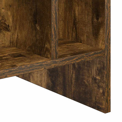 vidaXL Record Cabinet Smoked Oak 78.5 x 35 x 45 cm Engineered Wood