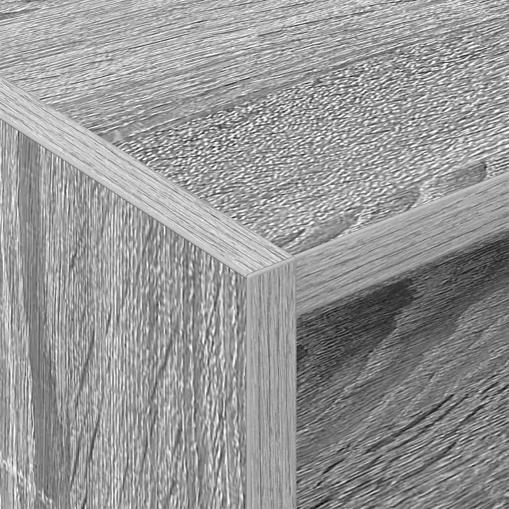 vidaXL Record Cabinet Grey Sonoma 78.5 x 35 x 45 cm Engineered Wood