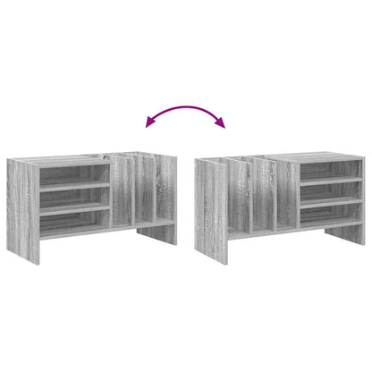 vidaXL Record Cabinet Grey Sonoma 78.5 x 35 x 45 cm Engineered Wood