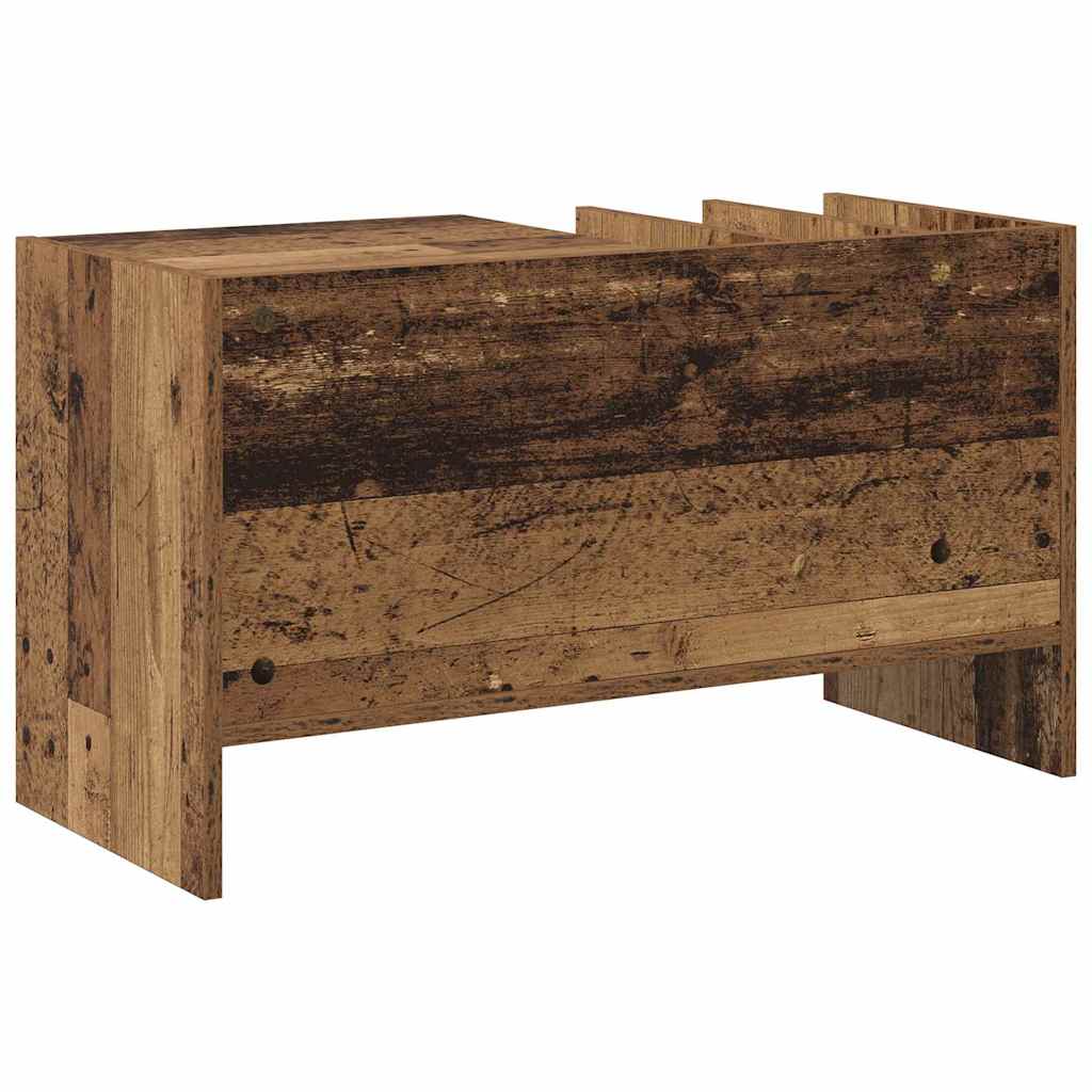 vidaXL Record Cabinet Old Wood 78.5 x 35 x 45 cm Engineered Wood