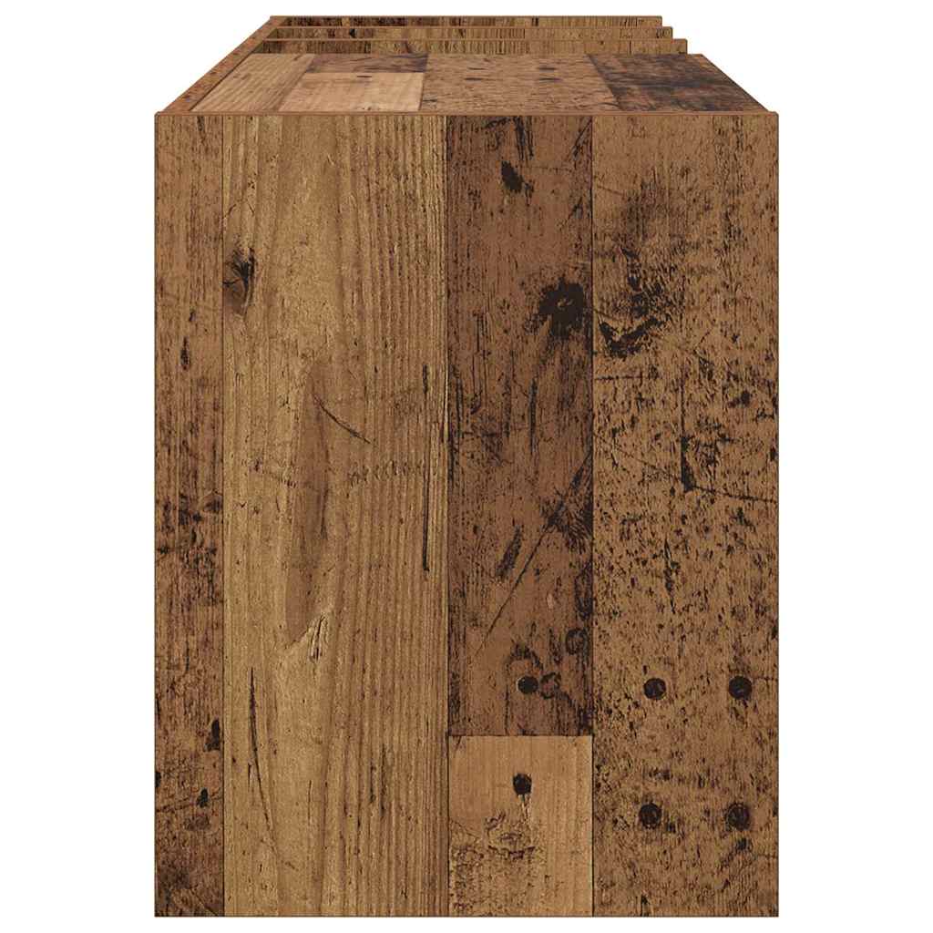vidaXL Record Cabinet Old Wood 78.5 x 35 x 45 cm Engineered Wood