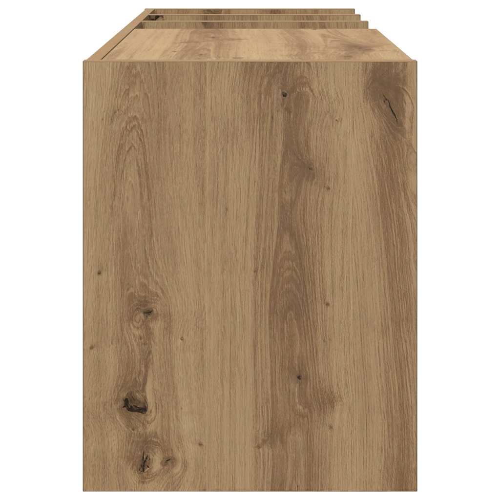 vidaXL Record Cabinet Artisan Oak 78.5 x 35 x 45 cm Engineered Wood