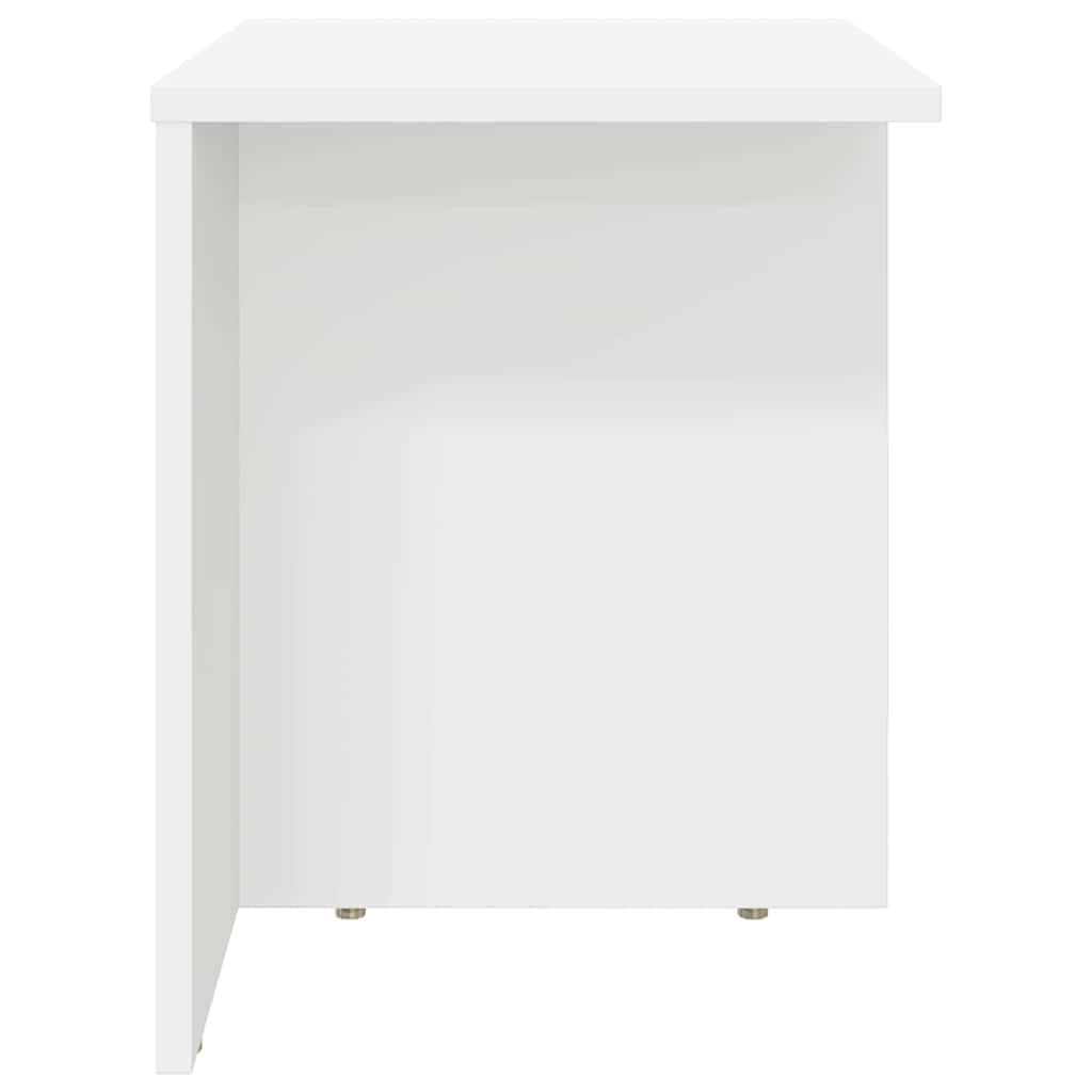 vidaXL End Table White 37 x 32 x 40 cm Engineered Wood