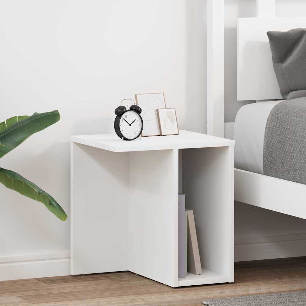 vidaXL End Table 2 pcs White 37 x 32 x 40 cm Engineered Wood