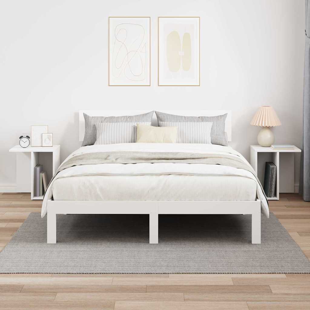 vidaXL End Table 2 pcs White 37 x 32 x 40 cm Engineered Wood
