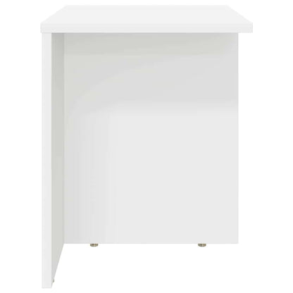 vidaXL End Table 2 pcs White 37 x 32 x 40 cm Engineered Wood