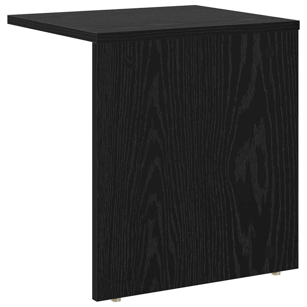 vidaXL End Table 2 pcs Black Oak 37 x 32 x 40 cm Engineered Wood