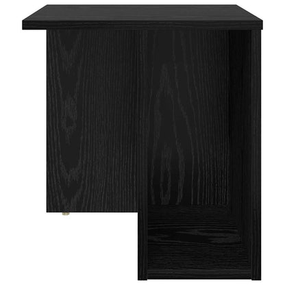 vidaXL End Table 2 pcs Black Oak 37 x 32 x 40 cm Engineered Wood