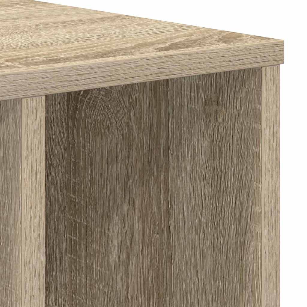 vidaXL End Table 2 pcs Sonoma Oak 37 x 32 x 40 cm Engineered Wood