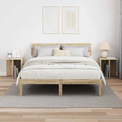 vidaXL End Table 2 pcs Sonoma Oak 37 x 32 x 40 cm Engineered Wood