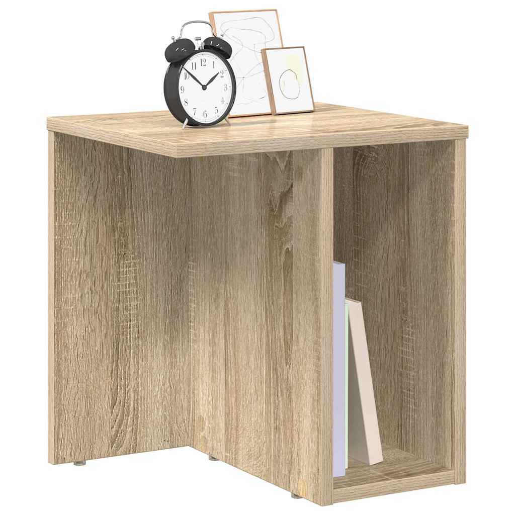 vidaXL End Table 2 pcs Sonoma Oak 37 x 32 x 40 cm Engineered Wood