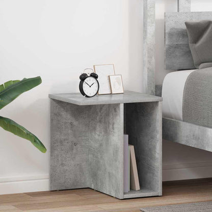 vidaXL End Table 2 pcs Concrete Grey 37 x 32 x 40 cm Engineered Wood