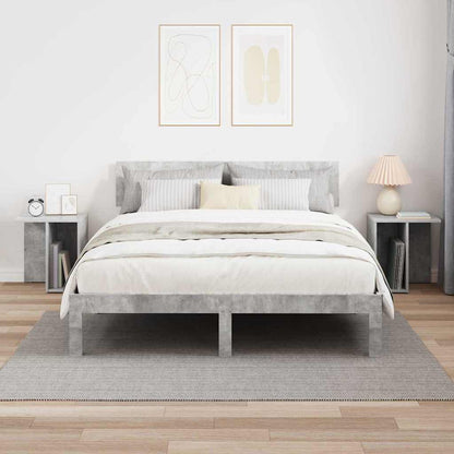vidaXL End Table 2 pcs Concrete Grey 37 x 32 x 40 cm Engineered Wood