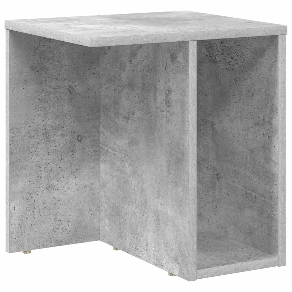 vidaXL End Table 2 pcs Concrete Grey 37 x 32 x 40 cm Engineered Wood